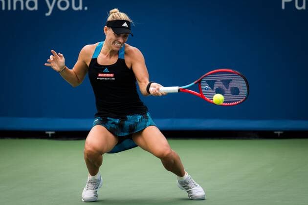 Mandatory Credit: Photo by Rob Prange Shutterstock (12324303s) Angelique Kerber of Germany in action during the third round at the 2021 Western & Southern Open WTA, Tennis Damen 1000 tennis tournament Western & Southern Open Day Six, Tennis, Cincinnati, USA, 19 Aug 2021 Western & Southern Open Day Six, Tennis, Cincinnati, USA, 19 Aug 2021  Copyright: xRobxPrange Shutterstockx 12324303s