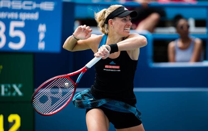 Mandatory Credit: Photo by Rob Prange Shutterstock (12324303ao) Angelique Kerber of Germany in action during the third round at the 2021 Western & Southern Open WTA, Tennis Damen 1000 tennis tournament Western & Southern Open Day Six, Tennis, Cincinnati, USA, 19 Aug 2021 Western & Southern Open Day Six, Tennis, Cincinnati, USA, 19 Aug 2021  Copyright: xRobxPrange Shutterstockx 12324303ao