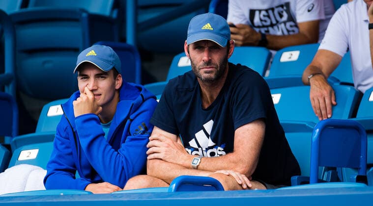 August 19, 2021, CINCINNATI, UNITED STATES: Torben Beltz is seen during the third round at the 2021 Western & Southern Open WTA, Tennis Damen 1000 tennis tournament CINCINNATI UNITED STATES - ZUMAa181 20210819_zaa_a181_026 Copyright: xRobxPrangex