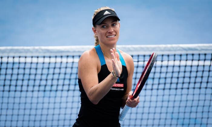 August 19, 2021, CINCINNATI, UNITED STATES: Angelique Kerber of Germany in action during the third round at the 2021 Western & Southern Open WTA, Tennis Damen 1000 tennis tournament against Jelena Ostapenko of Latvia CINCINNATI UNITED STATES - ZUMAa181 20210819_zaa_a181_043 Copyright: xRobxPrangex