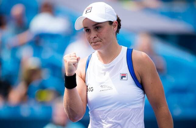 Mandatory Credit: Photo by Rob Prange Shutterstock (12324303ax) Ashleigh Barty of Australia in action during the third round at the 2021 Western & Southern Open WTA, Tennis Damen 1000 tennis tournament Western & Southern Open Day Six, Tennis, Cincinnati, USA, 19 Aug 2021 Western & Southern Open Day Six, Tennis, Cincinnati, USA, 19 Aug 2021  Copyright: xRobxPrange Shutterstockx 12324303ax