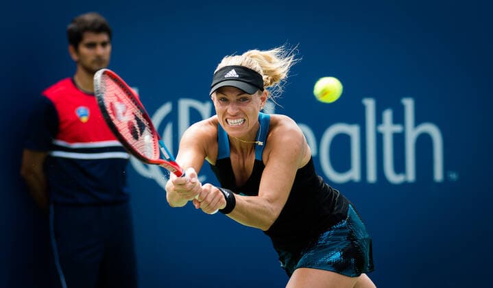 August 19, 2021, Cincinnati, Ohio, USA: ANGELIQUE KERBER of Germany in action during the third round at the 2021 Western & Southern Open WTA, Tennis Damen 1000 tennis tournament against J. Ostapenko of Latvia. Cincinnati USA - ZUMAa181 20210819_zaa_a181_034 Copyright: xRobxPrangex