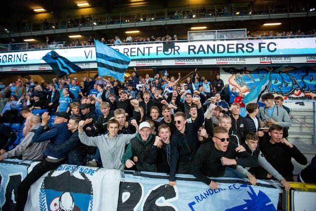 Randers FC - Galatasaray, Europa League Qualification, Randers, Denmark Randers, Denmark. 19th, August 2021. Football fans of Randers FC seen on the stands during the UEFA Europa League qualification match between Randers FC and Galatasaray at Cepheus Park in Randers. Randers Denmark  Copyright: xGonzalesxPhoto BalazsxPopalx
