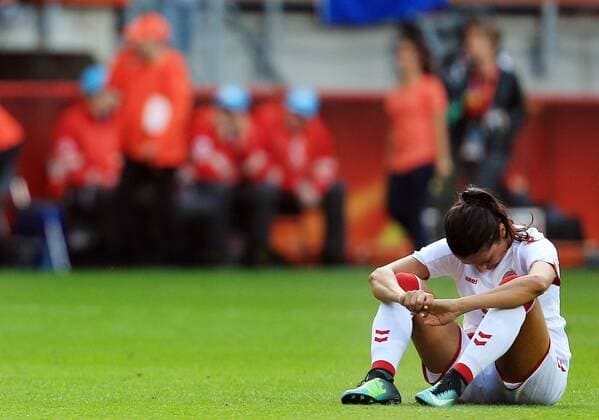 Mandatory Credit: Photo by Matt West BPI Shutterstock (8984490ay) Nadia Nadim of Denmark looks dejected at the end of the game Holland v Denmark, UEFA Women s Euro 2017, Final, FC Twente Stadion, Enschede, the Netherlands - 6 August 2017 EDITORIAL USE ONLY No use with unauthorised audio, video, data, fixture lists, club league logos or live services. Online in-match use limited to 75 images, no video emulation. No use in betting, games or single club league player publications. Holland v Denmark, UEFA Women s Euro 2017, Final, FC Twente Stadion, Enschede, the Netherlands - 6 August 2017 EDITORIAL USE ONLY No use with unauthorised audio, video, data, fixture lists, club league logos or live services. Online in-match use limited to 75 images, no video emulation. No use in betting, games or single club league player publications. Copyright: xMattxWest BPI Shutterstockx 8984490ay