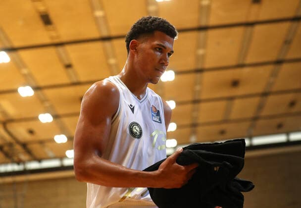 Löwen Braunschweig vs. Paderborn, BB Testspiel Braunschweig, 20.08.2021, BASKETBALL - Löwen Braunschweig vs. Paderborn Baskets, Testspiel, Saison 2021 22. Brandon Tischler (Löwen Braunschweig) Braunschweig