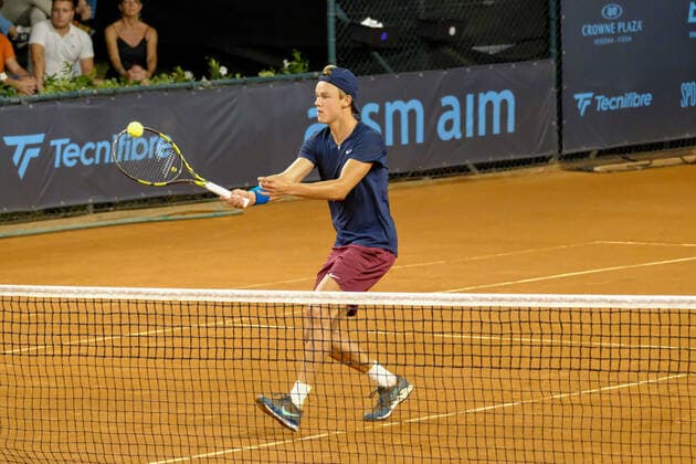 Holger Vitus Nodskov Rune (Denmark) during ATP80 Challenger Verona - Friday, Tennis Internationals in Verona, Italy, August 20 2021  Copyright: xRobertoxTommasinix xIPAx xx 0