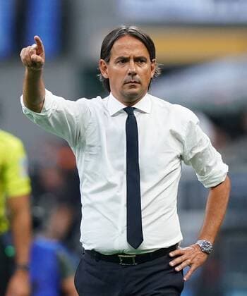 Photo Spada LaPresse August 21, 2021 - Milan, Italy Soccer Inter vs Genoa - Italian Serie A Football Championship 2021 2022 - San Siro Stadium. In the photo: simone inzaghi  Copyright: xSpada LaPressex