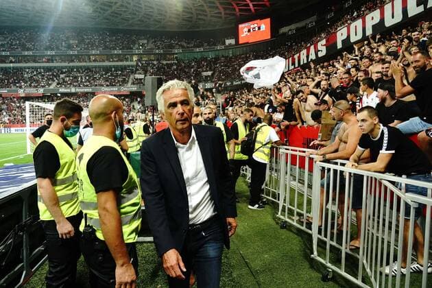 Jean Pierre Rivere (president de l OGC Nice) FOOTBALL : OGC Nice vs Olympique de Marseille - Ligue 1 Uber Eats - Nice - 22 08 2021 NorbertScanella PanoramiC 