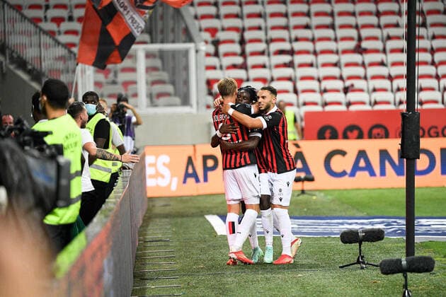 JOIE - FAIR PLAY - 11 AMINE GOUIRI (OGCN) FOOTBALL : Nice vs Marseille - Ligue 1 Uber Eats - 22 08 2021 FEP Panoramic 