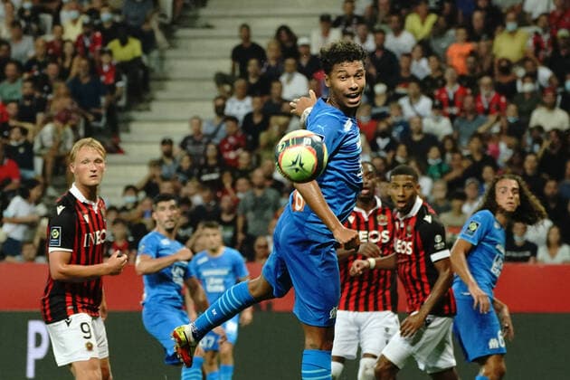 Boubacar Kamara (Olympique de Marseille) FOOTBALL : OGC Nice vs Olympique de Marseille - Ligue 1 Uber Eats - Nice - 22 08 2021 NorbertScanella PanoramiC 