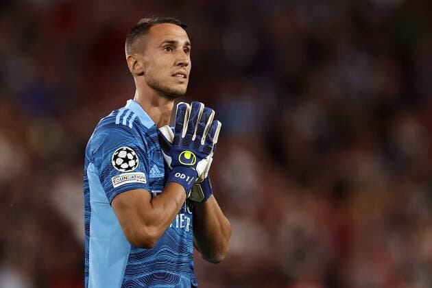 EINDHOVEN - SL Benfica goalkeeper Odisseas Vlachodimos during the Champions League play-offs match between PSV Eindhoven and Benfica at Phillips stadium on August 24, 2021 in Eindhoven, Netherlands.ANP MAURICE VAN STEEN Champions league play-offs 2021 2022 xVIxANPxSportx xxANPxIVx