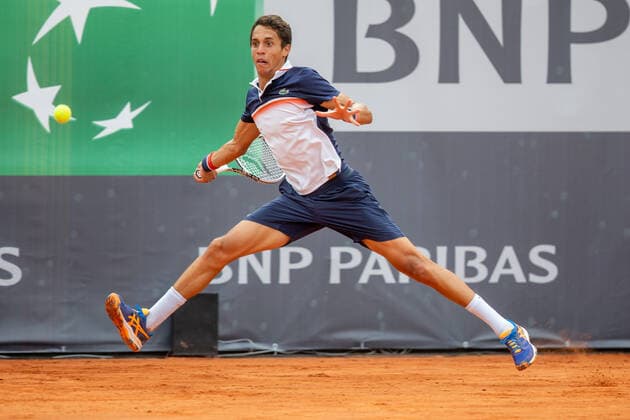 BNP Paribas Polish Cup Tristan Lamasine (FRA), in action during ATP, Tennis Herren Challenger BNP Paribas Polish Cup in Warsaw, Poland, on August 25, 2021. Warsaw Poland jastrzebowski-bnpparib210825_npOVM  Copyright: xFotoxOlimpikx