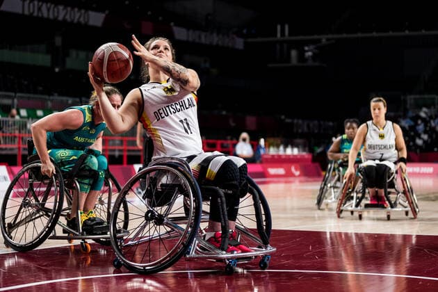 Tokyo 2020 Paralympic Games (Rollstuhlbasketball), 26.08.2021 TOKYO, JAPAN 26. August - Rollstuhlbasketball, Deutschland gegen Australien Damen, an Tag 2 der Tokyo 2020 Paralympic Games am 25.08.2021 im Musashino Forest Plaza in Tokyo Japan. Maya Lindholm ( 11, Deutschland) Copyright: xBEAUTIFULxSPORTS Wunderlx