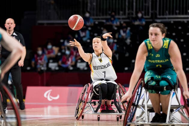 Tokyo 2020 Paralympic Games (Rollstuhlbasketball), 26.08.2021 TOKYO, JAPAN 26. August - Rollstuhlbasketball, Deutschland gegen Australien Damen, an Tag 2 der Tokyo 2020 Paralympic Games am 25.08.2021 im Musashino Forest Plaza in Tokyo Japan. Anne Patzwald ( 7, Deutschland) Copyright: xBEAUTIFULxSPORTS Wunderlx