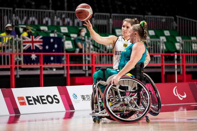Tokyo 2020 Paralympic Games (Rollstuhlbasketball), 26.08.2021 TOKYO, JAPAN 26. August - Rollstuhlbasketball, Deutschland gegen Australien Damen, an Tag 2 der Tokyo 2020 Paralympic Games am 25.08.2021 im Musashino Forest Plaza in Tokyo Japan. Maya Lindholm ( 11, Deutschland) Copyright: xBEAUTIFULxSPORTS Wunderlx