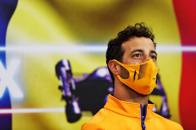 F1 Grand Prix of Belgium 3 Daniel Ricciardo (AUS, McLaren F1 Team), F1 Grand Prix of Belgium at Circuit de Spa-Francorchamps on August 26, 2021 in Spa-Francorchamps, Belgium. (Photo by xpbimages.com XPB Images FIA Pool via HOCH ZWEI) Spa-Francorchamps Belgium Poolfoto HOCH ZWEI Pool XPB Images ,EDITORIAL USE ONLY