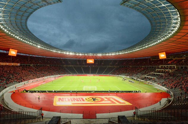 Fussball, Herren, Saison 2021 2022, Play-offs zur Europa Conference League (Rückspiel), 1. FC Union Berlin - Kuopion PS im Olympiastadion Berlin (0:0), Übersicht, 26.08. 2021, Copyright: xMatthiasxKochx