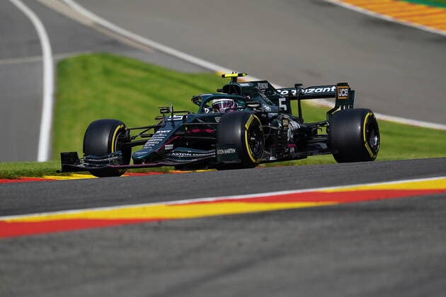FORMULA 1 ROLEX BELGIAN GRAND PRIX 2021 27.08.2021, Circuit de Spa-Francorchamps, Spa-Franchorchamps, FORMULA 1 ROLEX BELGIAN GRAND PRIX 2021 , im Bild Sebastian Vettel (DEU 5), Aston Martin Cognizant Formula One Team