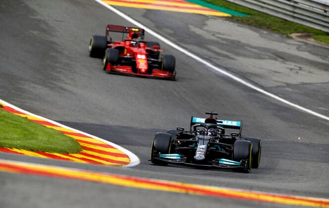 44 Lewis Hamilton (GBR, Mercedes-AMG Petronas F1 Team), F1 Grand Prix of Belgium at Circuit de Spa-Francorchamps on August 27, 2021 in Spa-Francorchamps, Belgium. (Photo by HOCH ZWEI) Spa-Francorchamps Belgium