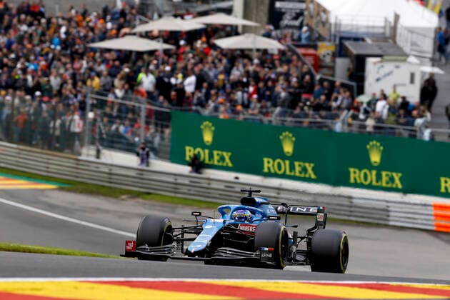14 Fernando Alonso (ESP, Alpine F1 Team), F1 Grand Prix of Belgium at Circuit de Spa-Francorchamps on August 27, 2021 in Spa-Francorchamps, Belgium. (Photo by HOCH ZWEI) Spa-Francorchamps Belgium
