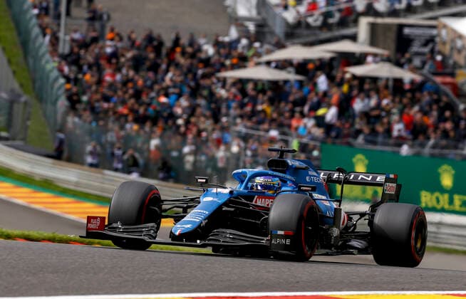 14 Fernando Alonso (ESP, Alpine F1 Team), F1 Grand Prix of Belgium at Circuit de Spa-Francorchamps on August 27, 2021 in Spa-Francorchamps, Belgium. (Photo by HOCH ZWEI) Spa-Francorchamps Belgium