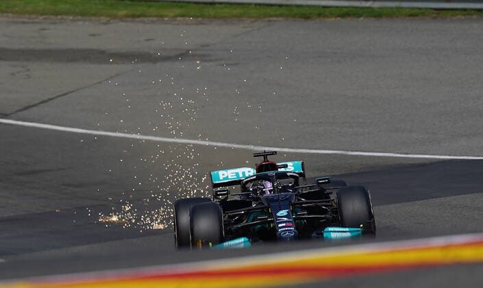 FORMULA 1 ROLEX BELGIAN GRAND PRIX 2021 27.08.2021, Circuit de Spa-Francorchamps, Spa-Franchorchamps, FORMULA 1 ROLEX BELGIAN GRAND PRIX 2021 , im Bild Lewis Hamilton (GBR 44), Mercedes-AMG Petronas Formula One Team