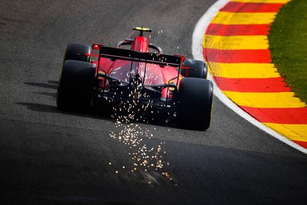 55 SAINZ Carlos (spa), Scuderia Ferrari SF21, action during the Formula 1 Belgium Grand Prix, 12th round of the 2021 FIA Formula One World Championship, WM, Weltmeisterschaft from August 27 to 29, 2021 on the Circuit de Spa-Francorchamps, in Stavelot, near LiÃ‹ge, Belgium - Photo Antonin Vincent DPPI FORMULE 1 : Grand prix de belgique - 27 08 2021 DPPI PANORAMIC  00121025__V2_2609