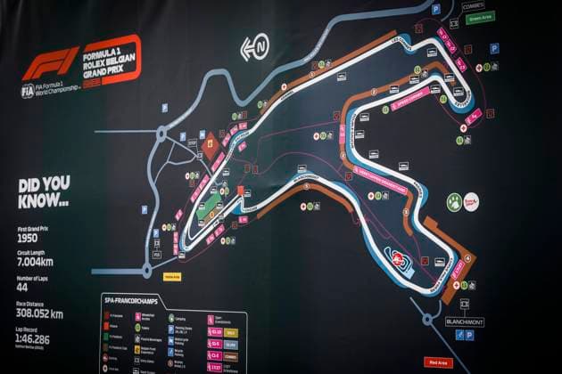 Track impression, F1 Grand Prix of Belgium at Circuit de Spa-Francorchamps on August 26, 2021 in Spa-Francorchamps, Belgium. (Photo by HOCH ZWEI) Spa-Francorchamps Belgium
