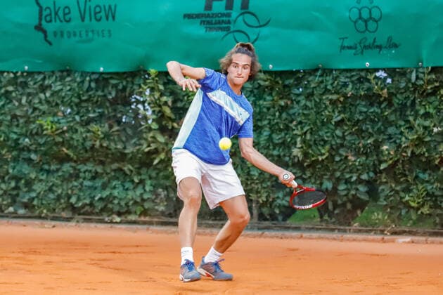 Mattia Bellucci during Lesa Cup 2021 - ITF, Tennis Internationals in Lesa (NO), Italy, August 27 2021  Copyright: xRobertaxCorradinx xIPAx xx 0
