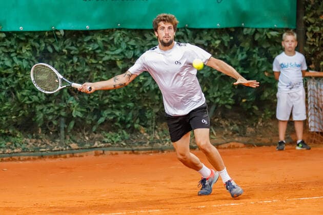 Alessandro Bega from Italy during Lesa Cup 2021 - ITF, Tennis Internationals in Lesa (NO), Italy, August 27 2021  Copyright: xRobertaxCorradinx xIPAx xx 0