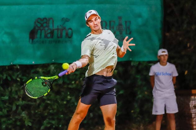August 27, 2021, Lesa (NO, Italy: Lesa (NO), Italy, Sporting Tennis Lesa, August 27, 2021, JeanThirouin during Lesa Cup 2021 - ITF - Tennis Internationals Tennis Internationals - Lesa Cup 2021 - ITF, lesa (no), Italy  - ZUMAl164 20210827_zsa_l164_052 Copyright: xRobertaxCorradinx