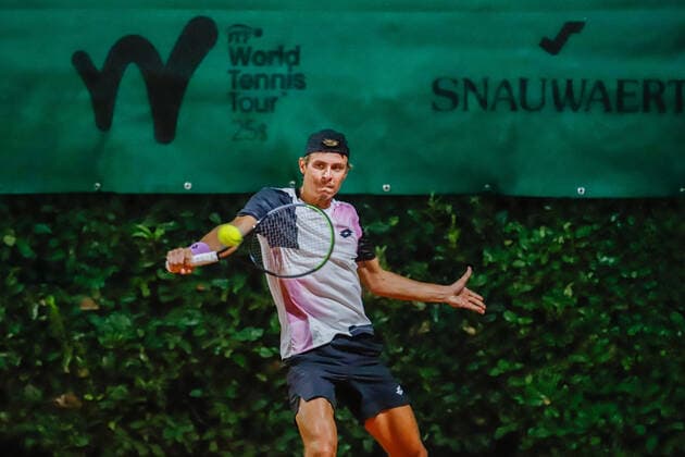 August 27, 2021, Lesa (NO, Italy: Lesa (NO), Italy, Sporting Tennis Lesa, August 27, 2021, Matteo Martineau from France during Lesa Cup 2021 - ITF - Tennis Internationals Tennis Internationals - Lesa Cup 2021 - ITF, lesa (no), Italy  - ZUMAl164 20210827_zsa_l164_059 Copyright: xRobertaxCorradinx