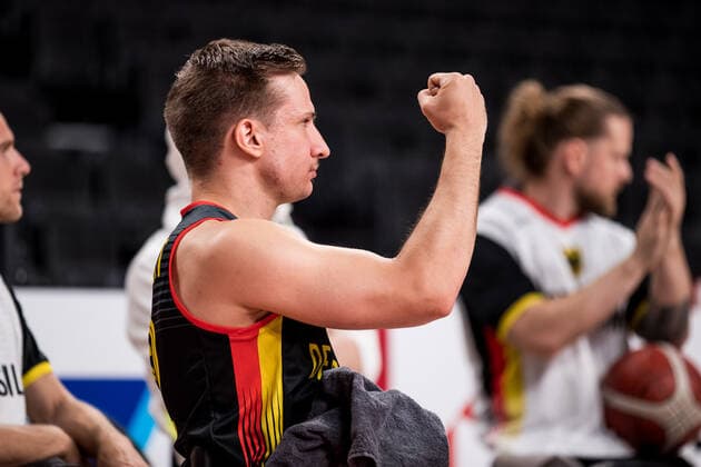 Tokyo 2020 Paralympic Games (Rollstuhlbasketball), 28.08.2021 TOKYO, JAPAN 28. August - Rollstuhlbasketball, Australien gegen Deutschland Herren, an Tag 4 der Tokyo 2020 Paralympic Games am 28.08.2021 in der Ariake Arena in Tokyo Japan. Jens Albrecht ( 12, Deutschland) Copyright: xBEAUTIFULxSPORTS Wunderlx