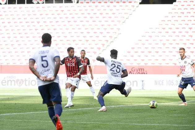 21 JUSTIN KLUIVERT (OGCN) - BUT FOOTBALL : Nice vs Bordeaux - Ligue 1 Uber Eats - 28 08 2021 FEP Panoramic 