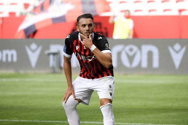 JOIE - FAIR PLAY - 11 AMINE GOUIRI (OGCN) FOOTBALL : Nice vs Bordeaux - Ligue 1 Uber Eats - 28 08 2021 FEP Panoramic 