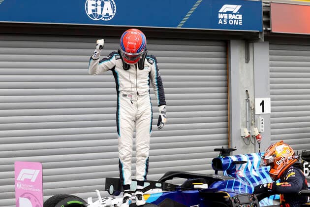 63 George Russell (GBR, Williams Racing), F1 Grand Prix of Belgium at Circuit de Spa-Francorchamps on August 28, 2021 in Spa-Francorchamps, Belgium. (Photo by HOCH ZWEI) Spa-Francorchamps Belgium