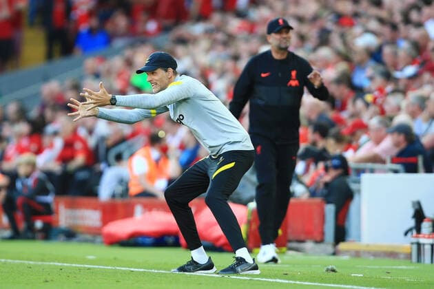 Bilder des Jahres 2021, Sport 08. August Sport Themen der Woche KW34 Sport Bilder des Tages Football - Premier League - Liverpool v Chelsea 28th August 2021 - Premier League - Liverpool v Chelsea - Chelsea manager Thomas Tuchel - Photo: Simon Stacpoole Offside. Liverpool UK *** Fußball Premier League Liverpool gegen Chelsea 28. August 2021 Premier League Liverpool gegen Chelsea Chelsea-Manager Thomas Tuchel Foto Simon Stacpoole Abseits Liverpool UK  Copyright: xSimonxStacpoolexOffside