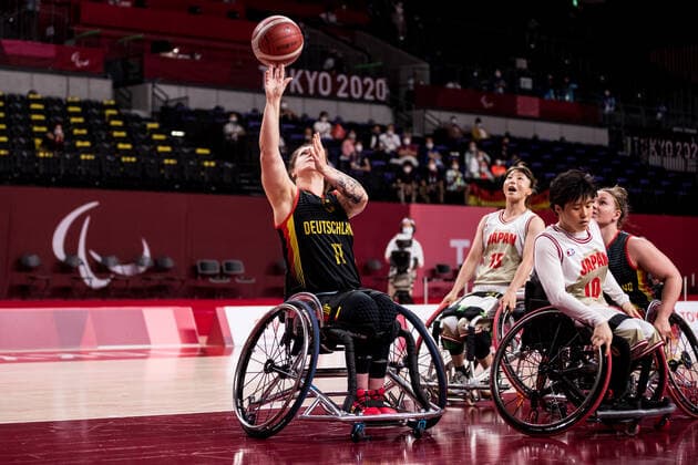 Tokyo 2020 Paralympic Games (Rollstuhlbasketball), 29.08.2021 TOKYO, JAPAN 29. August - Rollstuhlbasketball, Japan gegen Deutschland Damen, an Tag 5 der Tokyo 2020 Paralympic Games am 29.08.2021 in der Ariake Arena in Tokyo Japan. Maya Lindholm ( 11, Deutschland) Copyright: xBEAUTIFULxSPORTS Wunderlx