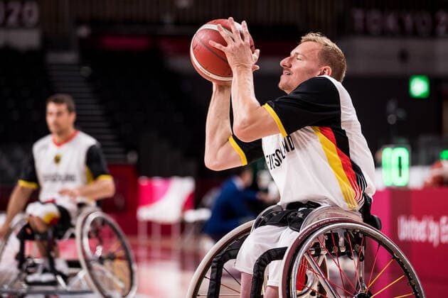 Tokyo 2020 Paralympic Games (Rollstuhlbasketball), 29.08.2021 TOKYO, JAPAN 29. August - Rollstuhlbasketball, Deutschland gegen Algerien Herren an Tag 5 der Tokyo 2020 Paralympic Games am 29.08.2021 in der Ariake Arena in Tokyo Japan. Jan Haller ( 10, Deutschland) Copyright: xBEAUTIFULxSPORTS Wunderlx