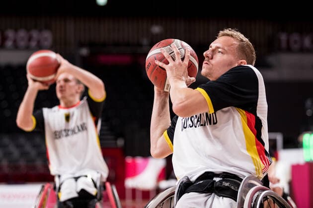 Tokyo 2020 Paralympic Games (Rollstuhlbasketball), 29.08.2021 TOKYO, JAPAN 29. August - Rollstuhlbasketball, Deutschland gegen Algerien Herren an Tag 5 der Tokyo 2020 Paralympic Games am 29.08.2021 in der Ariake Arena in Tokyo Japan. Jan Haller ( 10, Deutschland) Copyright: xBEAUTIFULxSPORTS Wunderlx