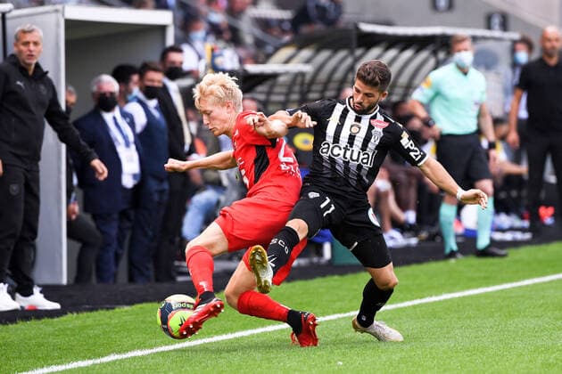25 BIRGER MELING (SRFC) - 11 JIMMY CABOT (SCO) FOOTBALL : Angers vs Rennes - Ligue 1 Uber Eats - 29 08 2021 AnthonyBIBARD FEP Panoramic 