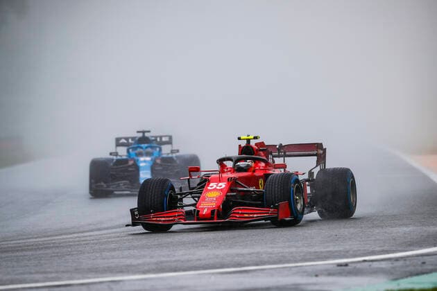 55 Carlos Sainz (ESP, Scuderia Ferrari Mission Winnow), F1 Grand Prix of Belgium at Circuit de Spa-Francorchamps on August 29, 2021 in Spa-Francorchamps, Belgium. (Photo by HOCH ZWEI) Spa-Francorchamps Belgium