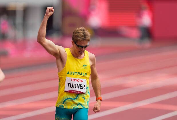 August 31, 2021: James Turner from Australia winning 400m during athletics at the Tokyo Paralympics, Tokyo Olympic Stadium, Tokyo, Japan. CSM Tokyo Japan - ZUMAc04_ 20210831_zaf_c04_077 Copyright: xKimxPricex