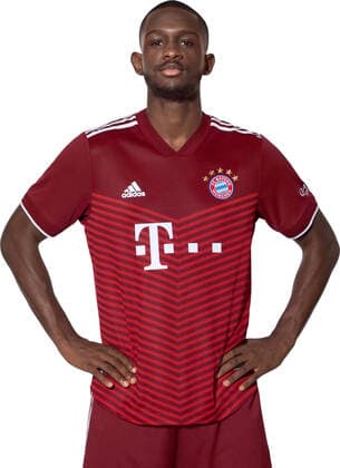 Fussball 1. Bundesliga Saison 2021 2022 29.08.2021 Fototermin FC Bayern Muenchen: Tanguy Nianzou Kouassi (FC Bayern Muenchen)