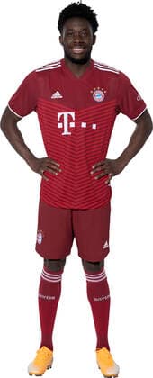 Fussball 1. Bundesliga Saison 2021 2022 29.08.2021 Fototermin FC Bayern Muenchen: Alphonso Davies