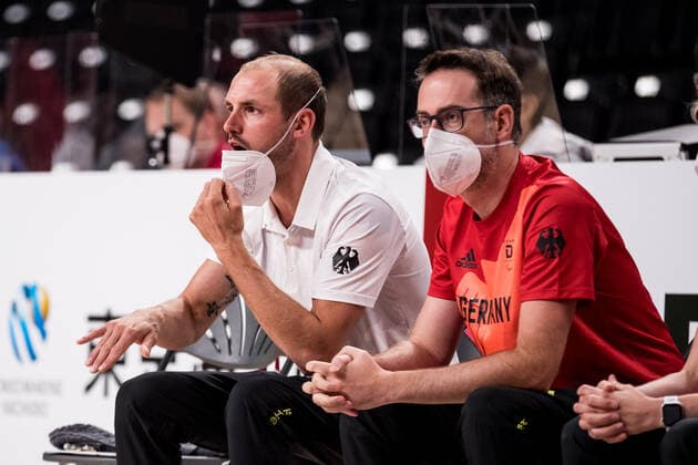 Tokyo 2020 Paralympic Games (Rollstuhlbasketball), 31.08.2021 TOKYO, JAPAN 31. August - Rollstuhlbasketball, Viertelfinale Deutschland gegen Spanien Damen, an Tag 7 der Tokyo 2020 Paralympic Games am 31.08.2021 in der Ariake Arena in Tokyo Japan. Andre Hopp (Assistant Coach Deutschland) Copyright: xBEAUTIFULxSPORTS Wunderlx