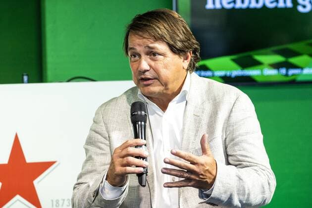 ZANDVOORT - Hans Erik Tuijt, Global Sponsorship Director Heineken during the press conference, PK, Pressekonferenz For the first time in 36 years, the Formula 1 race Dutch Grand Prix Zandvoort will be held at Circuit Zandvoort. ANP VINCENT JANNINK xVIxANPxSportx xxANPxIVx