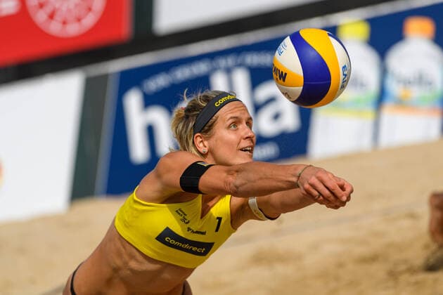 Sport Themen der Woche KW35 Sport Bilder des Tages Deutsche Beach-Volleyball Meisterschaften, Timmendorfer Strand, 02.09.2021 Laura Ludwig; Deutsche Beach-Volleyball Meisterschaften am 02.09.2021, Timmendorfer Strand. Copyright: xBEAUTIFULxSPORTS PeterxWeberx