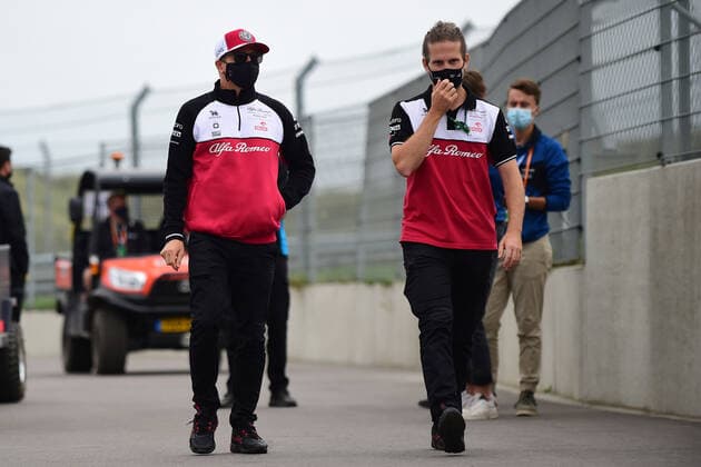Formula 1 - Dutch Grand Prix - Driver Track Walk Kimi Raikkonen of Alfa Romeo Racing ORLEN on track during track walk of Dutch Grand Prix, 13th round of Formula 1 World Championship, WM, Weltmeisterschaft in CM.com Circuit Zandvoort, North Holland, Netherlands, 2 September 2021 Zandvoort North Hollan Netherlands diodato-notitle210902_npA7X  Copyright: xAndreaxDiodatox