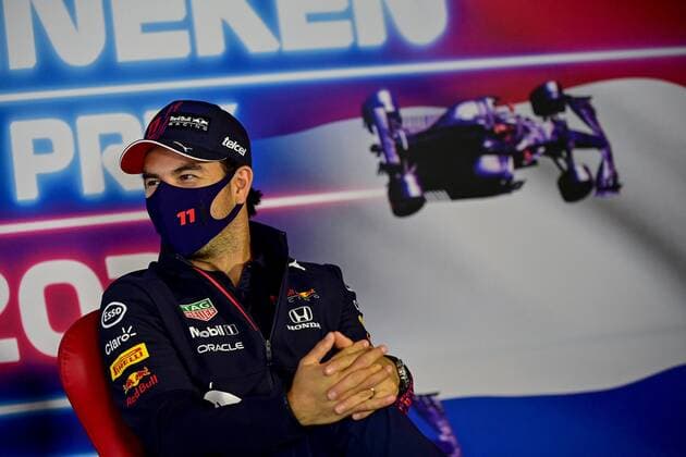 F1 Grand Prix of the Netherlands 11 Sergio Perez (MEX, Red Bull Racing), F1 Grand Prix of the Netherlands at Circuit Zandvoort on September 2, 2021 in Zandvoort, Netherlands. (Photo by ANDREJ ISAKOVIC AFP FIA Pool via HOCH ZWEI) Zandvoort Netherlands Poolfoto HOCH ZWEI Pool AFP ,EDITORIAL USE ONLY